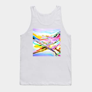 Coastal Color Abstract Tank Top